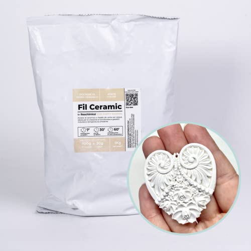 Plâtre/Poudre de moulage, blanc, durcissement rapide à l’air, inodore, structure fine, moulage d’objets décoratifs (1 kg)