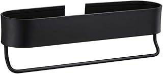 Furado Étagère de Douche sans Perçage, Panier de Douche avec Porte Serviette Pose Murale sans Dégâts sans Dommage et Durable,en Aluminium,pour Salle de Bain et Cuisine