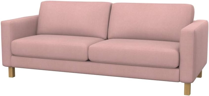 Soferia Replacement Compatible Cover for Karlstad 3-Seat Sofa, Fabric Elegance Ecru