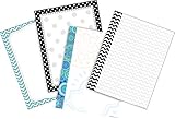 Barker Creek Designer Computer Paper Set, Chevron and Dots, 200 Sheets (50 Each of 4 Designs) of Decorative Printer Paper, Stationery in Set, 8.5” by 11”, Home, School and Office Supplies (756)