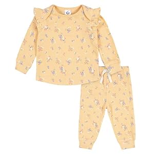 Gerber Baby Girls’ 2-Piece Long Sleeve Tee & Pull-On Jogger Set
