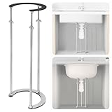 IRONWALLS Undermount Sink Brackets Stainless Steel, 15.7” to 27.5” Adjustable Under Sink Support Brackets, Bathroom Kitchen Sink Support Legs, Sink Repair System