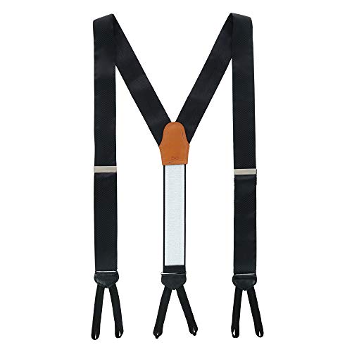 Trafalgar Leyton Diagonal Lined Tone On Tone Silk Formal Braces #TOP28