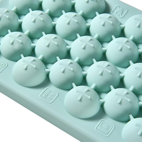 Bandeja flexible de silicona para 25 cubos de hielo miniatura 6