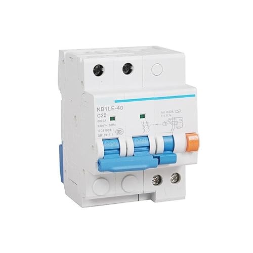 PWQBABJWL Leakage Circuit Breaker; NB1LE-40 2P C20 30mA