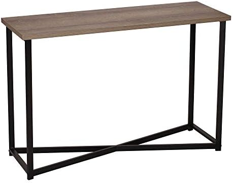 Household Essentials Ashwood Sofa Table | Console Table for Entryway | Gray-Brown 29.5 Inch