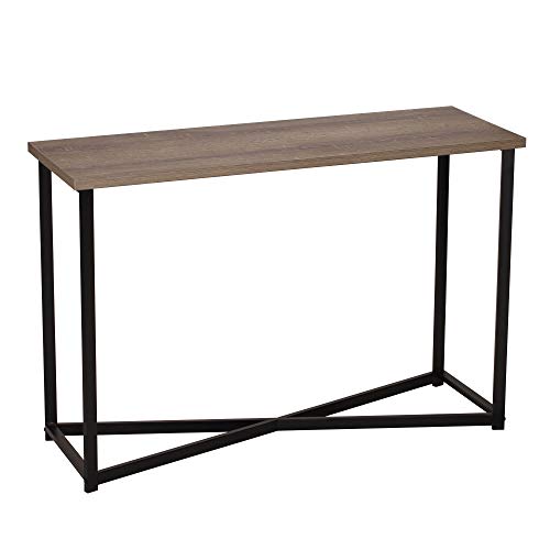 Household Essentials Ashwood Sofa Table | Console Table For Entryway | Gray-Brown 29.5 Inch #TOP12