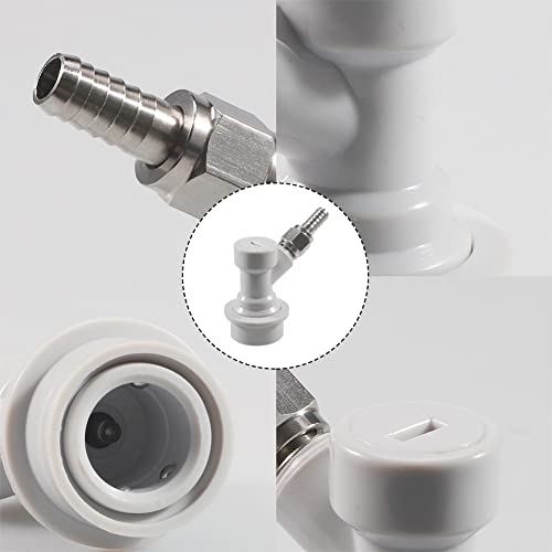 Pera Ball Lock Mfl Dis-Connect Set With Swivel Nuts 5/16 Gas Barbed With Clamp #TOP2