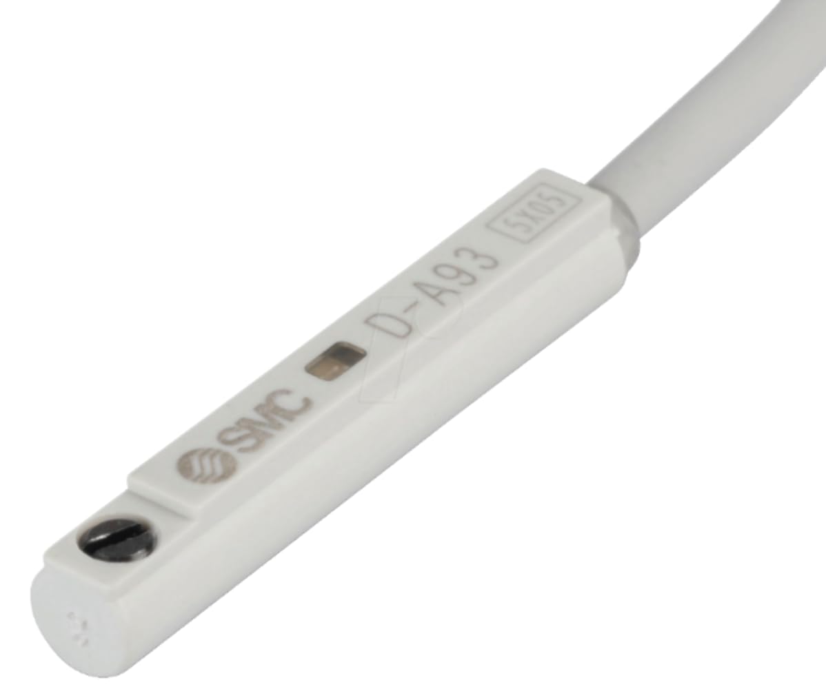 Smc Reed Switch,24VDC,Normally Open,3 M Lead D-A93L - 1 Each