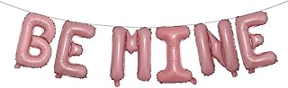 BE Mine Valentine Banner Decoration Balloon for Galentines Day Bubbly Bar Bridal Shower Wedding Bridal Shower Marry Me Bachelo Party Supplies (BE MINE Pink)