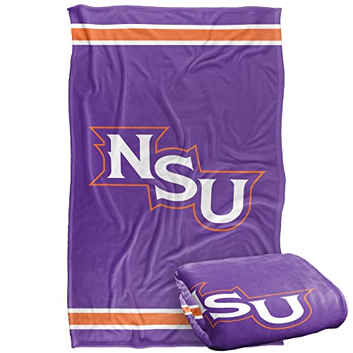 Northwestern State Demons Blanket, 36"x58", Primary Stripes, Throw