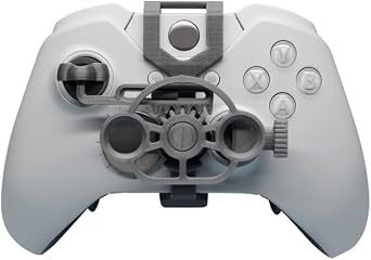 For Xboxone/X/S/Elite Racing Games Mini Steering 3D printing Wheel Auxiliary Controller Game Joystick Simulator Gamepad silver