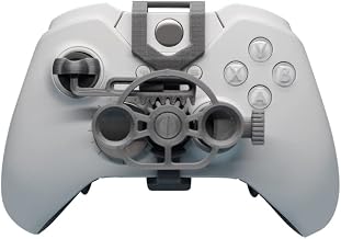 ニステアリングホイールキットfor Xbox one/X/S/Eliteゲーミングコントローラー用ステアリングホイール ミニステアリングゲームコントローラー 用 3Dプリント for Xboxone/X/S/Elite 用ミニレーシングゲームホイール ゲームコントローラー補助交換用アクセサリー (シルバー)