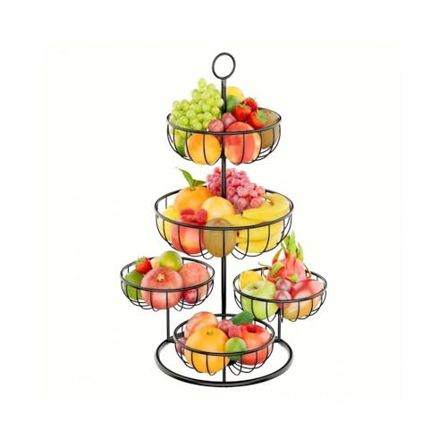 Cesta de frutas para encimera de cocina con diseño de centro de mesa multiusos 2