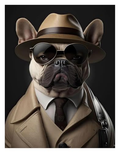 Peinture sur toile portraits de chiens pour un salon chaleureux - 2