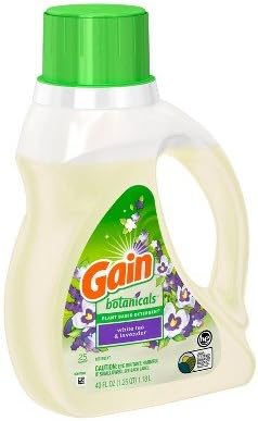 Plant Based Detergent, White Tea and Lavender, 25 Loads, 40 Fl Oz (Pack of 2)