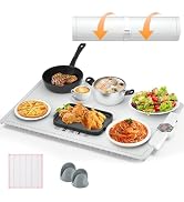 CJC Food Warming Mat - Foldable Food Warming Mat - Electric Warming Tray,Premium Silicone Nano-Ma...