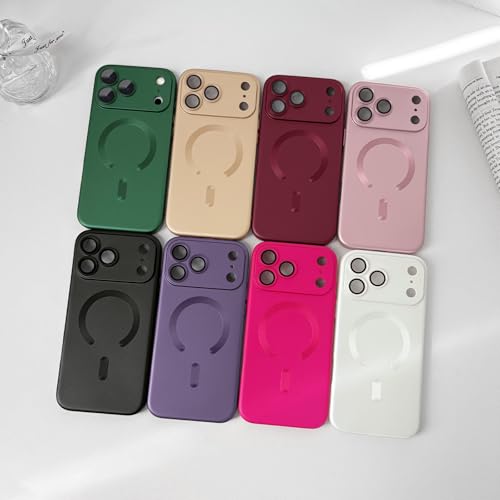 ankofave Magnetic for iPhone 17 Pro Max Case, with Camera Lens Protector, Compatible with Magnetic, Slim Shockproof Bumper Soft Silicone Metallic Luster Phone Case for iPhone 17 Pro Max, Black by ankofave - Image 5