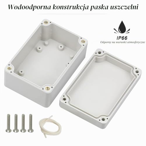 IP66 Wodoodporna Elektronika Pudełka Projektowe, Plastikowa Obudowa Elektryczna Połączenia, Pudełko 1PC ABS Połączenie Pudełka na Zewnątrz Wodoodporne Obudowa na Zewnątrz
