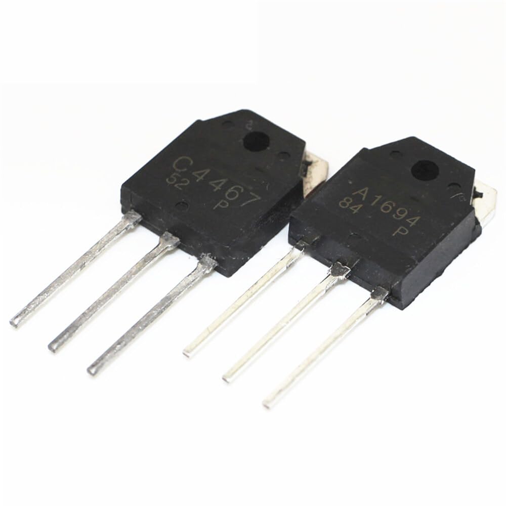 Generic 10pcs 2SA1694 2SC4467 TO-3P (5pcs A1694 + 5pcs C4467) TO3P Silicon PNP Epit Planar Transistor
