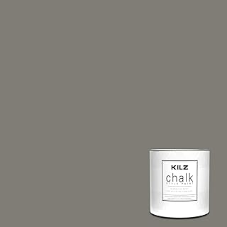 KILZ Chalk Style Paint, Interior, Ultra Flat, Smokey Eyes, 1 Quart