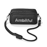 AMBITFUL Neo One N1 Kamera Organizer Tasche | Multifunktionaler Aufhäng- & Umhängepouch für Zubehör, SD-Karten, Akkus | mit Gurt & Innenteiler (Schwarz)