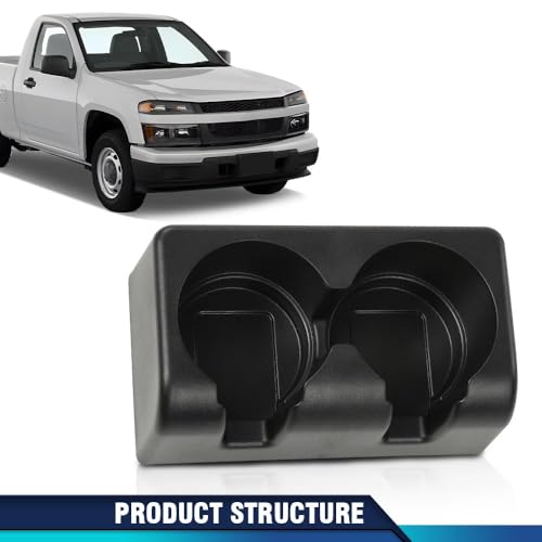 PIT66 Bench Seat Dual Cup Holder Center Console Insert Double Storage Front Rear Compatible with Chevy Colorado 2004-2012/Fit GMC Canyon 2004-2012 by PIT66 - Image 7