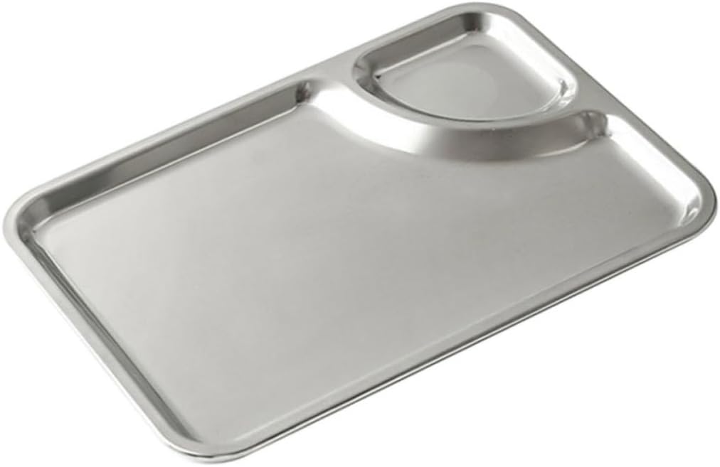 Mikinona Stainless Steel Dumpling Plate Multi Function Chips Dish