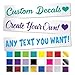 Eggleston Design Co Custom Word Name Decal Sticker for Yeti RTIC Tumbler Cup, Laptop, Phones, and Vehicles