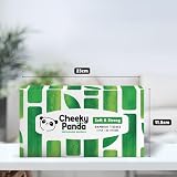 The Cheeky Panda Bamboo Facial Tissue Box opakowanie zbiorcze | 12 pudełek (960 chusteczek) | Miękkie, mocne i trwałe chusteczki (opakowanie może się różnić)