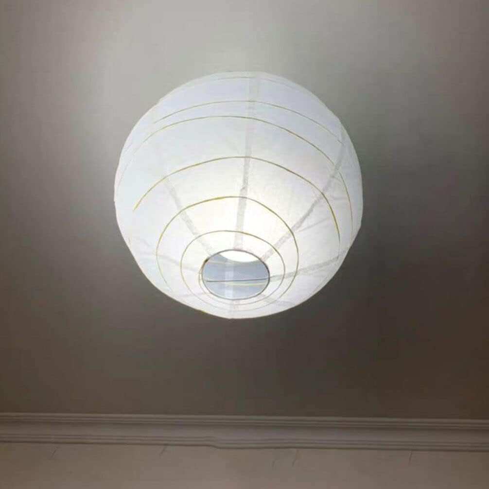 SHERCHPRY Lantern Shade Paper Pendant Light Paper Lantern Light Fixture Lamp Shade Ornament Large Paper Lantern Round Paper Lantern Lampshade 3d Wrought Iron White Hanging Lamp Floor Lamp