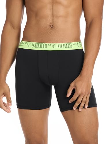 Puma Herren-Boxershorts, 5er-Pack, Schwarz/Grau/Marineblau/Hell, Large – Ansicht 7