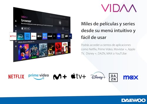 Miniatura 2 de Daewoo 50dm65uv Smart Tv 4k Uhd 50 Pulgadas, Sin Marcos, Hdr10, Dolby Audio, Compatible Con Asistente De Voz Alexa Y Google