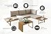 Riess Ambiente Wetterfestes Gartenmöbel Set Ibiza MODULAR Lounge - 250cm - Champagner Greige - Aluminium