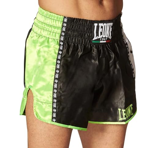 LEONE 1947 Shorts unissex para adultos, ajuste regular, kick-tailandês, Preto, G