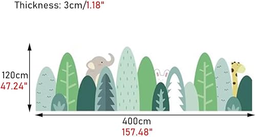 Miniatura 9 de Paneles de pared 3D 3D, autoadhesivo, para prevención de colisiones infantiles, para escuelas, jardines de infancia y centros Montessori (tamaño
