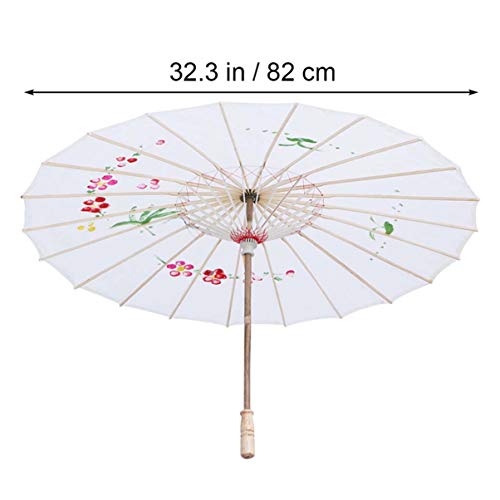 EXCEART Guarda- Chuva Decorativo Clássico De Seda Asiáticos Oilpaper Guarda- Chuva para As Mulheres
