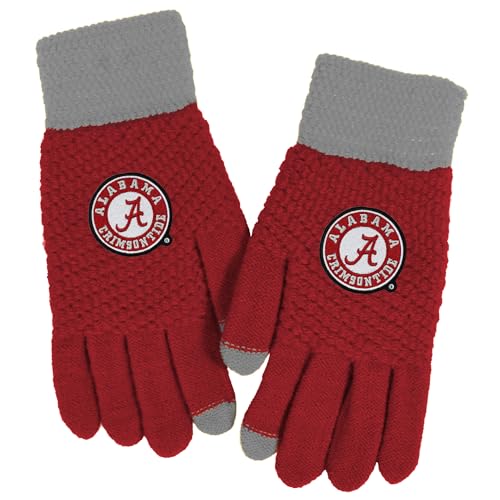 Littlearth NCAA Alabama Crimson Tide Waffle Knit Glove