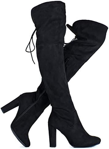 fitted thigh high boots