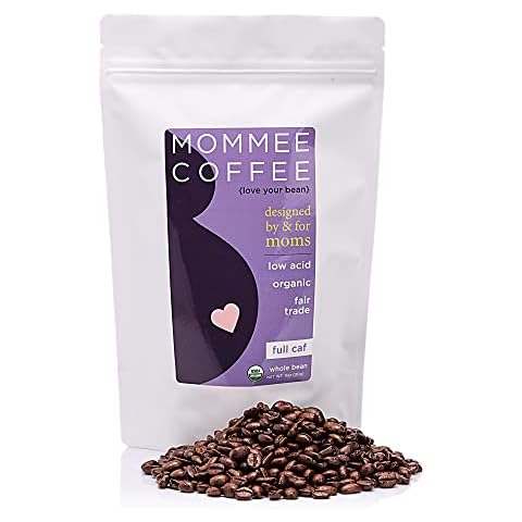 Mommee Coffee Full Caf Low Acid Organic Arabica Beans Cover