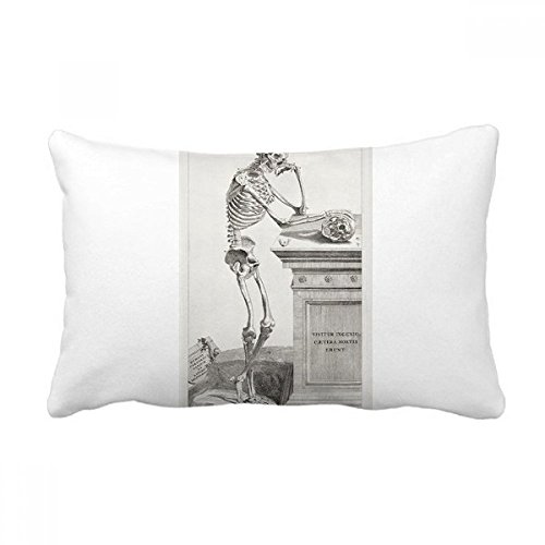 Oreiller squelette du corps humain coussin lombaire pour canapé de salon
