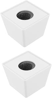 Microphone Station Logo 2pcs Microphone Logo Wireless Plastic White Television Station Cube Microphone Flag