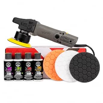 Chemical Guys TORQX Random Orbital Polisher Kit, 800W, 9-Piece