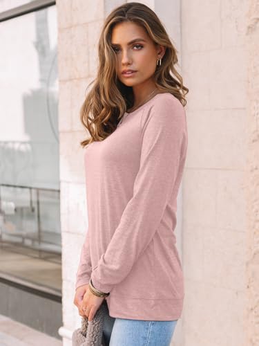 Image of AUTOMET Womens Long Sleeve Crewneck Shirts Fall Tops