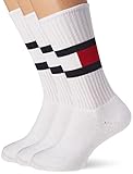 Tommy Hilfiger Herren Flag Sock 3 Pack Ecom, Weiß, 43-46