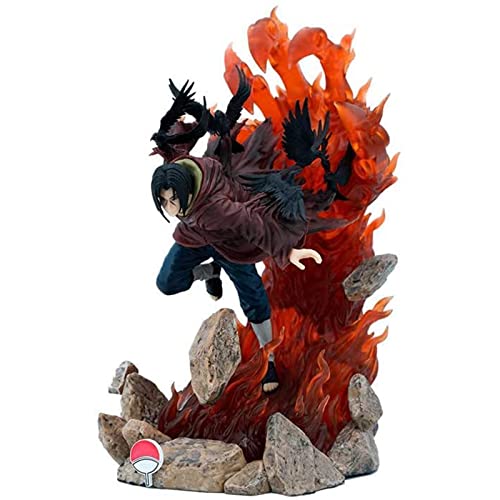 Naruto - GK Uchiha Itachi Anime Figur, PVC Action Figur, Charakter Spielzeug mit drei Köpfen, Sammlung, Modellpuppe, Ornamente, verpackt für Anime Fans, Geschenk, 30 cm Cover