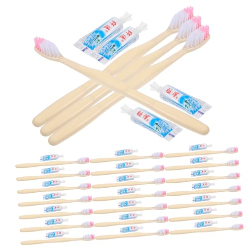 Brosses à dents jetables avec dentifrice pour remédier aux oublis en voyage