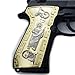 Custom Metal St Jude Beretta Grips 92/96 Series Pistols 92F, 92FS, M9, 96 Nickel Gold Plated