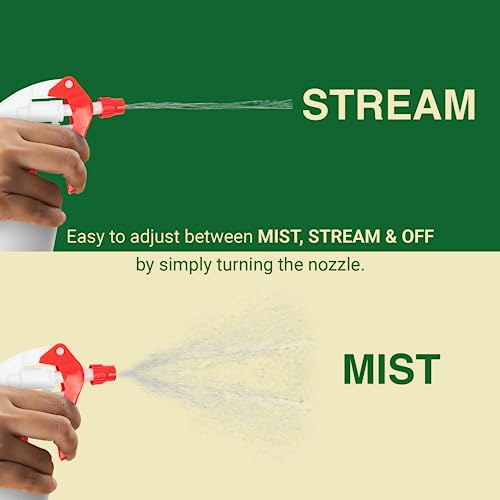 image for Heluva Green Heavy Duty 32oz Plastic Spray Bottles for Cleaning - Larg