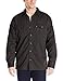 Levi's Men's Rittner Long Sleeve Twill Sherpa Lined Shirt Jacket, Caviar, Large
